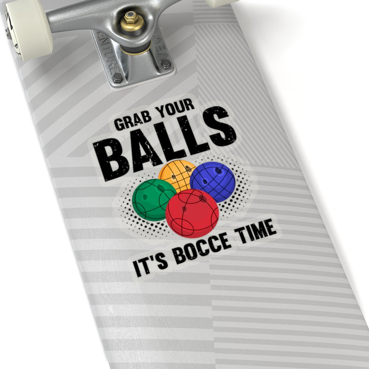 Sticker Decal Kiss-Cut Racquetball Bowling Family Bonding Sports Lover Novelty Bocci Boccie