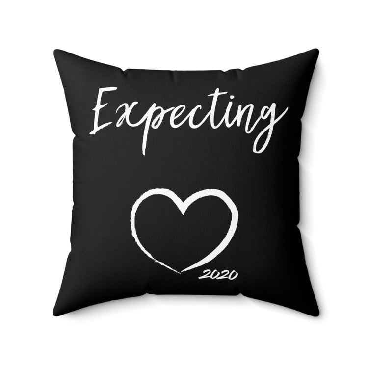 Expecting A Baby On 2020 Baby Bump Spun Polyester Square Pillow