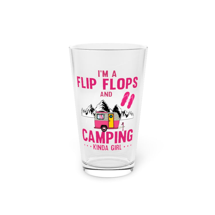 Beer Glass Pint 16oz Hilarious Boot Tent Encampment Site Adventure Enthusiast Humorous Forest Hiking