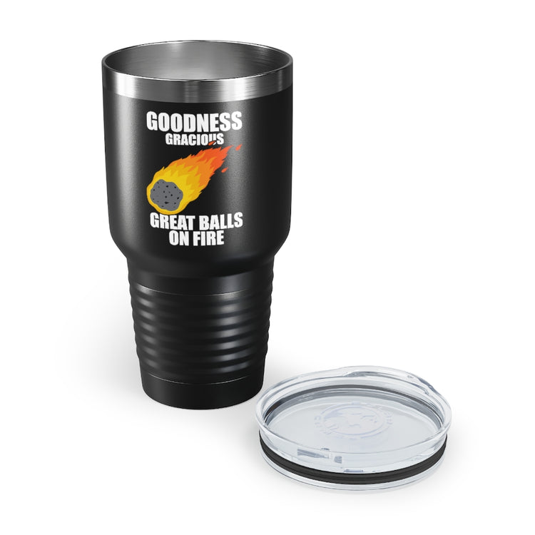 30oz Tumbler Stainless Steel Colors Hilarious Meteors Illustration Stargazers Statements Puns Humorous Stargazing