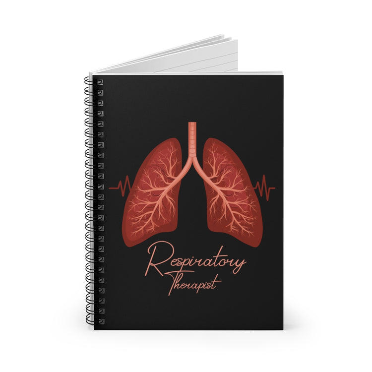 Spiral Notebook Hilarious Respiratory Therapist Cardiopulmonary Breathing  Cardiologist Physician Pulmonologist Fan