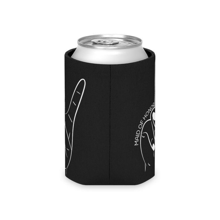 Beer Can Cooler Sleeve Humorous Bridal Entourages Appreciation Illustration Puns Hilarious Bridesmaids