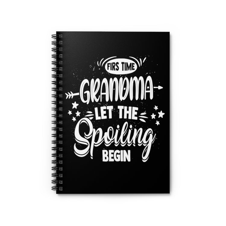 Spiral Notebook Novelty Grandma Spoiling Nanny Granny idiomatic Expression Hilarious Grannie