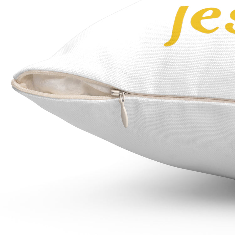 The Struggle Is Real But So Is Jesus Spun Polyester Square Pillow