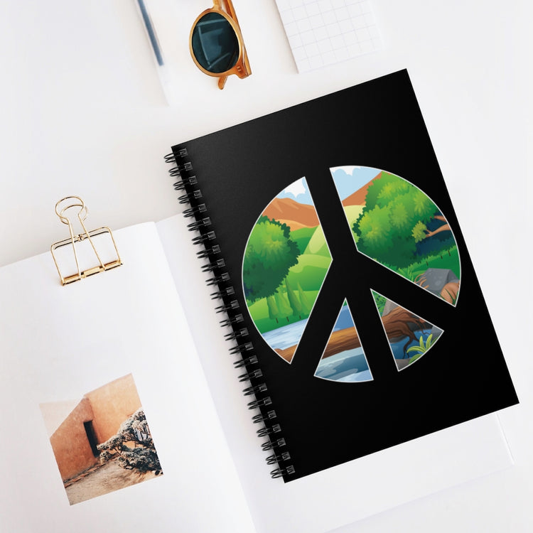 Spiral Notebook   Inspirational Environmentalist Conservationist Illustration Motivational