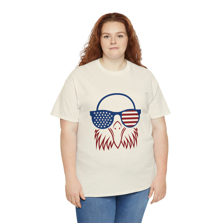 Shirt Funny Cute Patriotic Eagle American Flag 4th Of July Freedom National  Pride T-Shirt Gift Unisex Heavy Cotton Tee