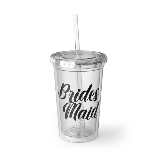 16oz Plastic Cup Hilarious Wedding Bridesmaid Sarcasm Illustration Sayings Engagement