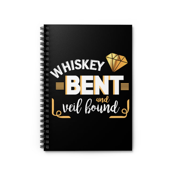 Spiral Notebook   Funny Wedding Veils Entourages Sarcastic Engagement Bridal Hilarious Drunk