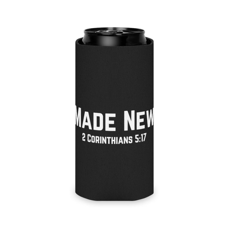 Beer Can Cooler Sleeve  Hilarious 2 Corinthians 5:17 Christianism Christianity Lover Humorous Religious Sacrament Beliefs Enthusiast