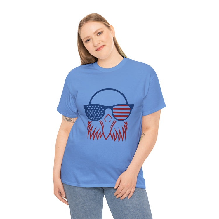 Shirt Funny Cute Patriotic Eagle American Flag 4th Of July Freedom National  Pride T-Shirt Gift Unisex Heavy Cotton Tee