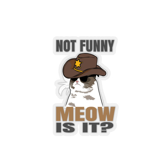 Sticker Decal Humorous Meow Is It Police Graphic Stickers For Laptop Decal