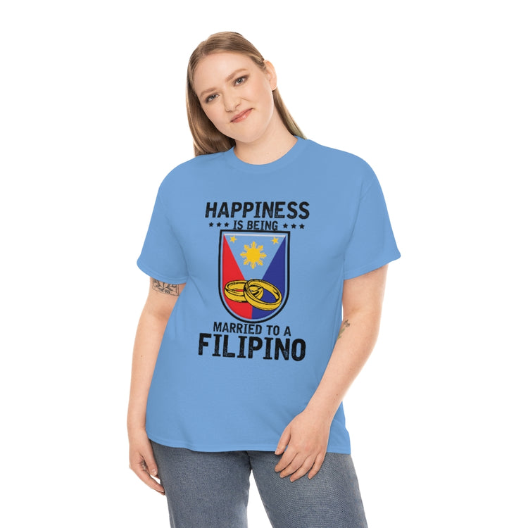 Humorous Happiness Is Married To Filipino Asian Wife Husband Novelty Marriage