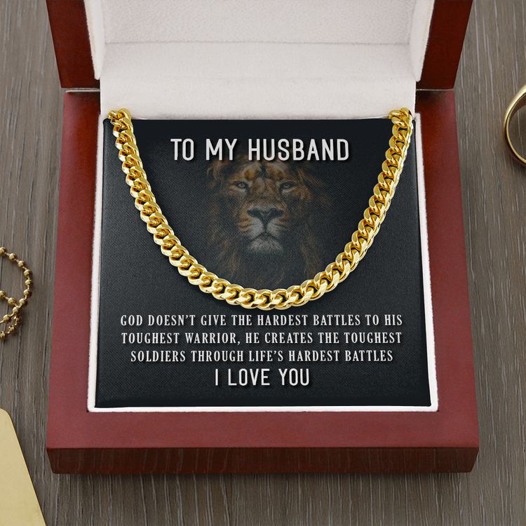 Cuban Link Chain Necklace Husband Perfect Gift