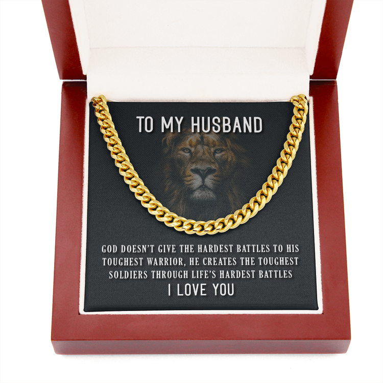 Cuban Link Chain Necklace Husband Perfect Gift