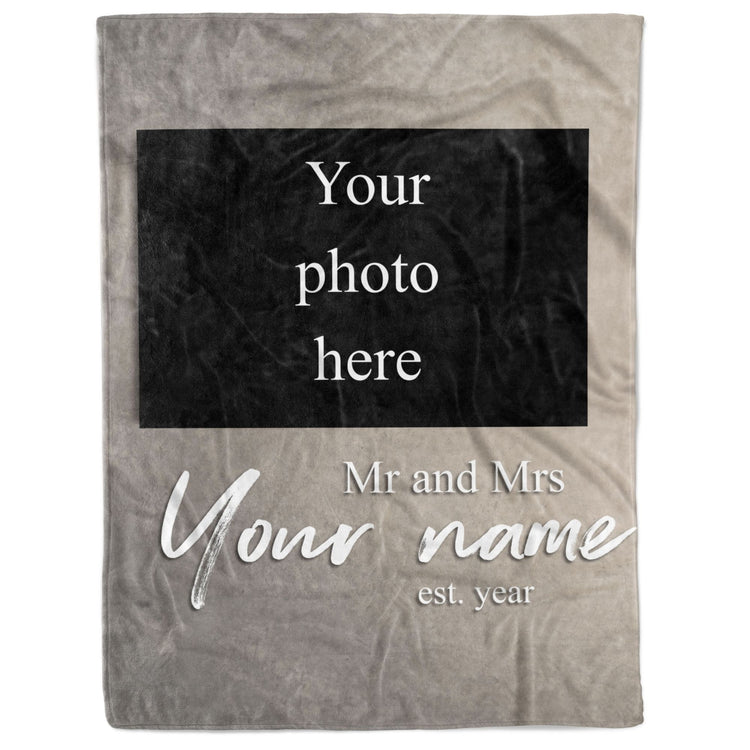 Mr and Mrs Customized Blanket