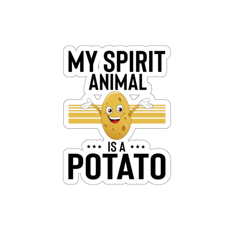 Sticker Decal Humorous Yam Spud Tater Root Vegetable Earthapple Enthusiast Hilarious Turnip Stickers For Laptop Car