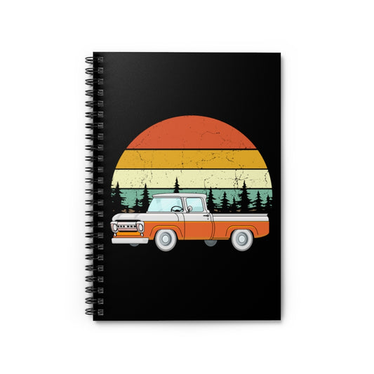 Spiral Notebook  Hilarious Vintage Driving Automobile Pickup Truck Enthusiast Hilarious Trucks