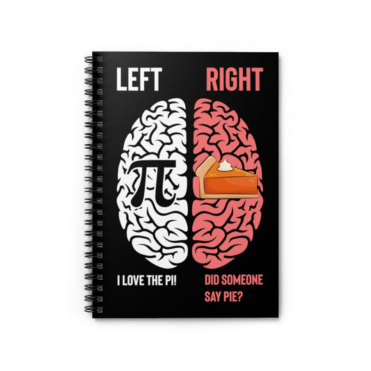 Spiral Notebook  Hilarious Starving Geometry Enthusiasts Illustration Puns Humorous Hungry