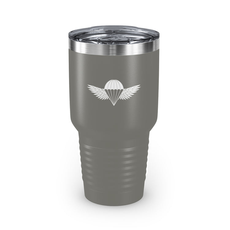 30oz Tumbler Stainless Steel  Colors Inspirational Servicemen Aircrafts Deployment Illustration Uplifting Militaries