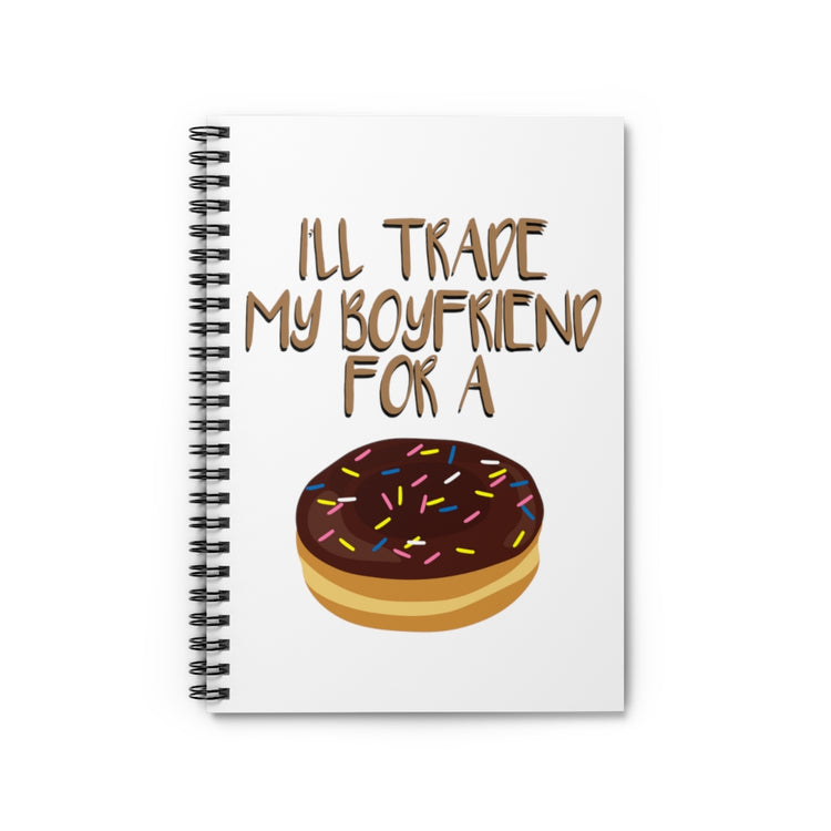 Spiral Notebook  Funny Novelty Donut  Instrument Gift Humorous dessert Cute Graphic Gift