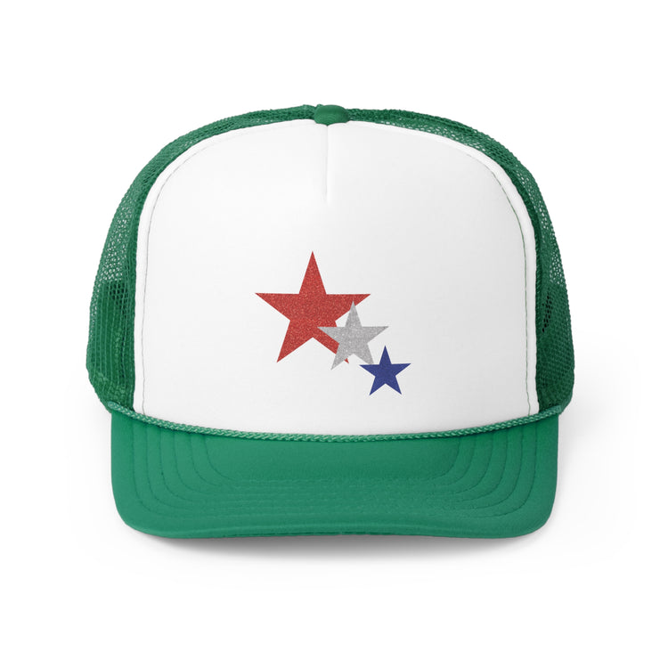 Three Stars Fourth Of July Trucker Caps