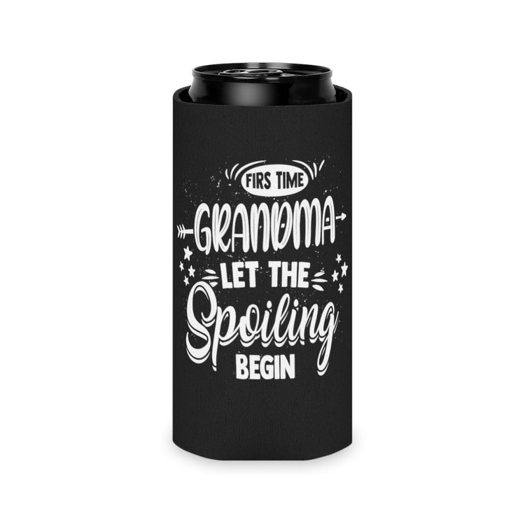Beer Can Cooler Sleeve  Novelty Grandma Spoiling Nanny Granny idiomatic Expression Hilarious Grannie