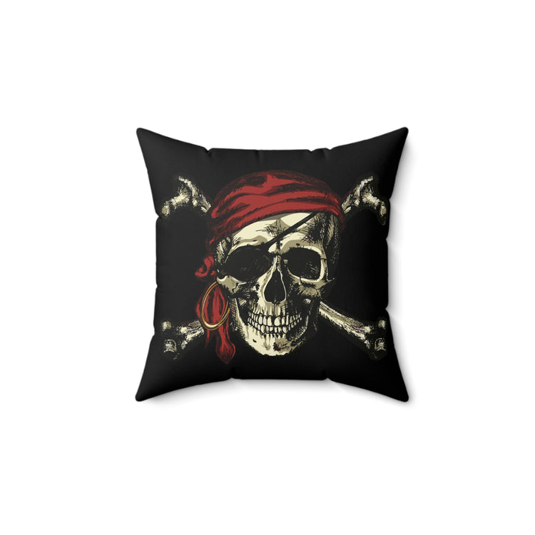 All For Rum And Rum For All Pirate Spun Polyester Square Pillow