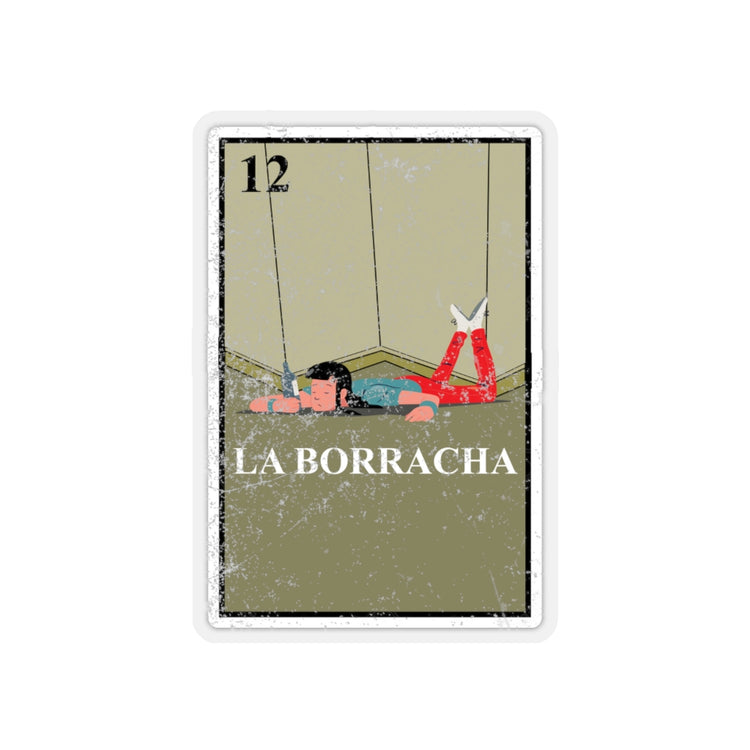 Sticker Decal Novelty La Borracha Tequila Shots Card Games Hilarious Spanish Cultures Gag Men Stickers For Laptop Car