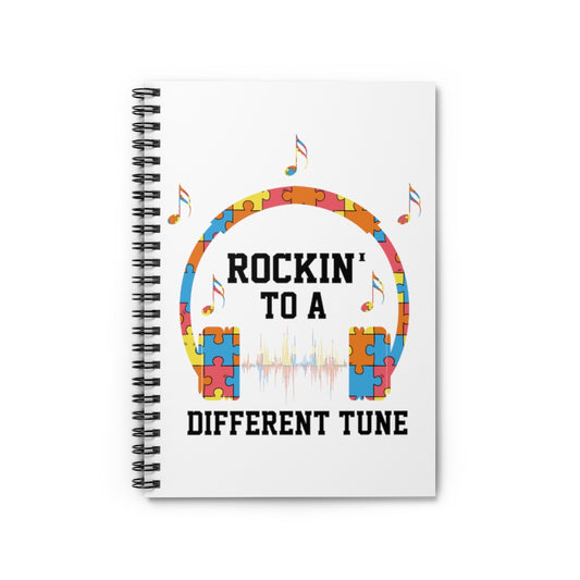 Spiral Notebook  Hilarious Disorders Sympathy Autism Awareness Schizophrenia Novelty Inspirational Genetic Mutations Syndrome Pun