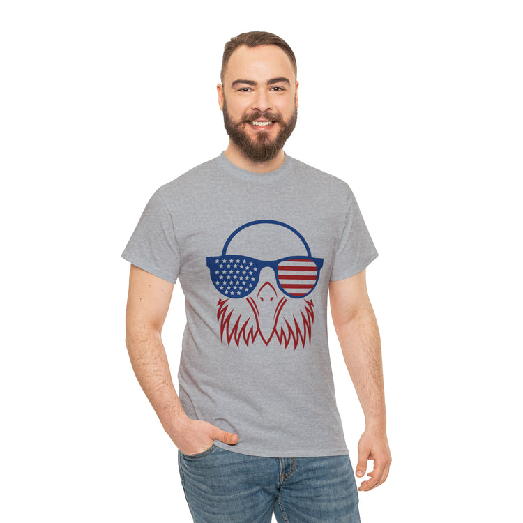 Shirt Funny Cute Patriotic Eagle American Flag 4th Of July Freedom National  Pride T-Shirt Gift Unisex Heavy Cotton Tee