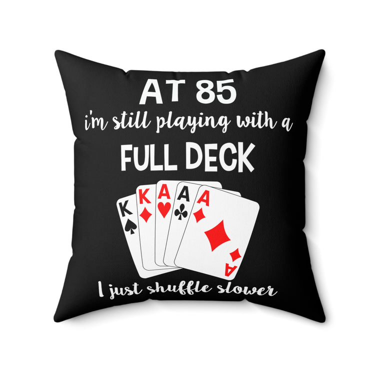 Novelty 85th Granny  Board Game  Nation Banner Table Games Sport  Humorous Boardgames Enthusiast Men Women  Spun Polyester Square Pillow