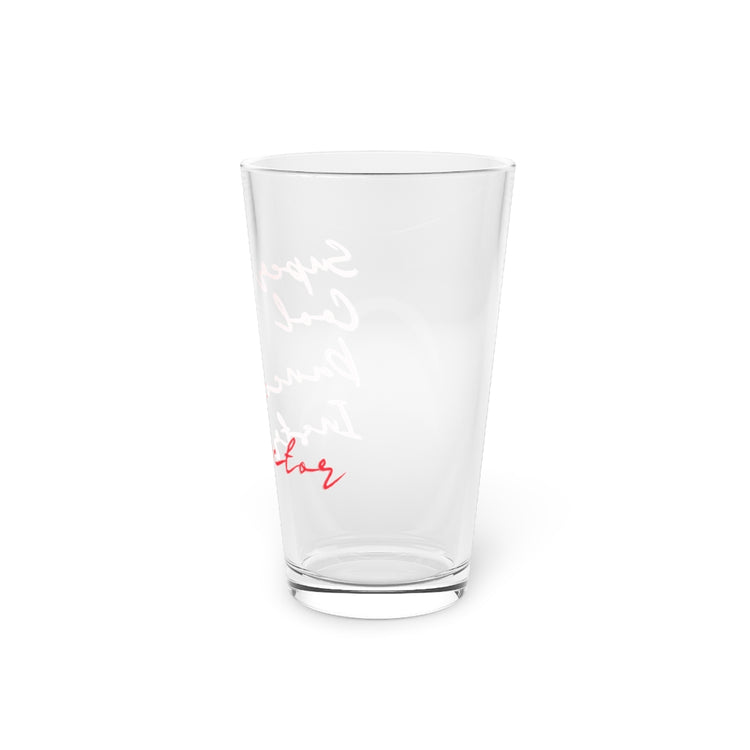 Beer Glass Pint 16oz  Humorous Super Cool Dance Instructor Saying Humorous Super Cool Dance