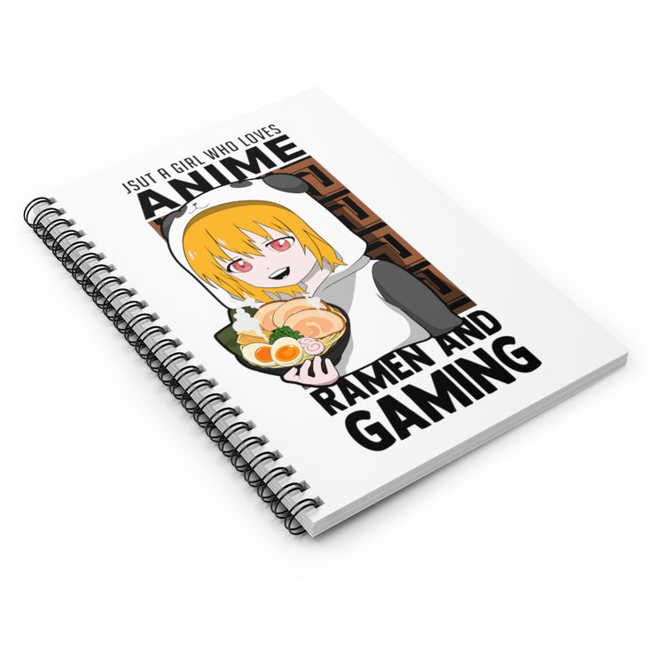 Spiral Notebook  Funny Retro Anime Sarcastic Statements Pun Women Men Manga Hilarious Gamers Sarcasm Animation Gags Sayings