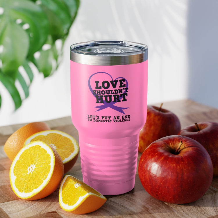 30oz Tumbler Stainless Steel Colors Ending Domestic Violence Inspirational Quote