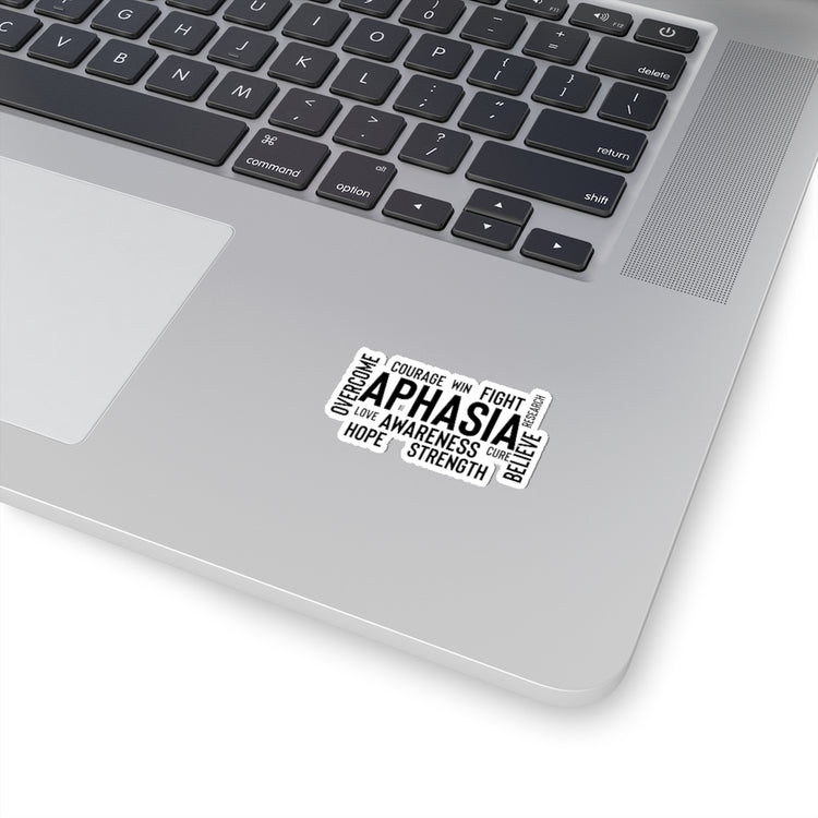 Sticker Decal Novelty Aphasia Awareness Dysarthria Believer Overcomer Hilarious Silent Stickers For Laptop Car
