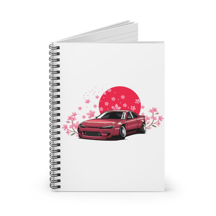 Spiral Notebook  Hilarious Sportscar Devotee Automobile Auto Sedan Car Lover Humorous Racing Aspiration Driving Enthusiast