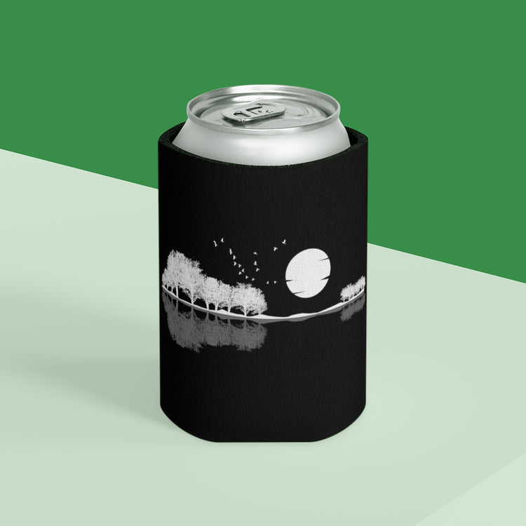 Beer Can Cooler Sleeve  Humorous Nostalgic Fullmoon Star Guitars Music Enthusiast Novelty Old-Fashioned Musicians Accordionist Lover