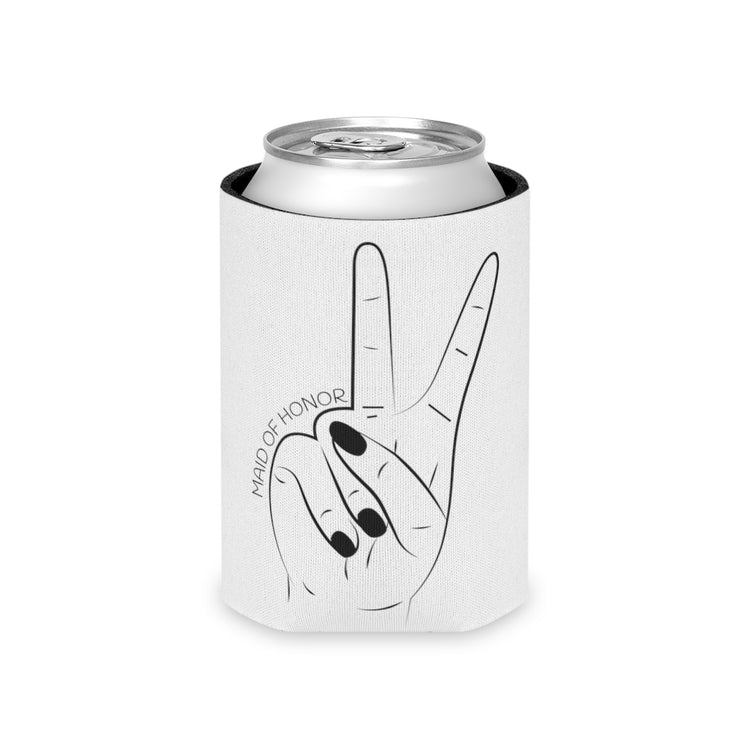 Beer Can Cooler Sleeve Humorous Bridal Entourages Appreciation Illustration Puns Hilarious Bridesmaids