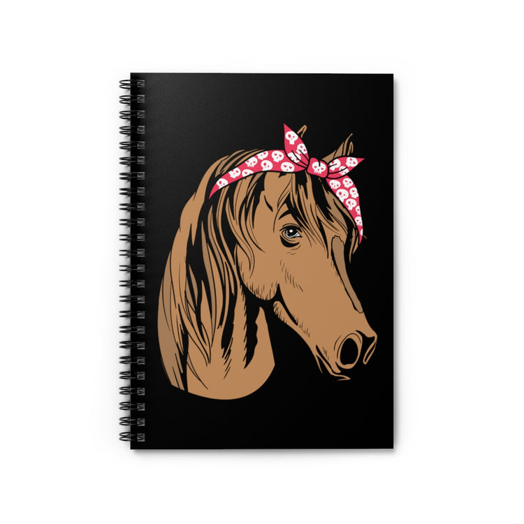 Spiral Notebook Horsemanship Equestrianism Equestrian Enthusiast Humorous Horseback Racehorse Riding Lover Horseman