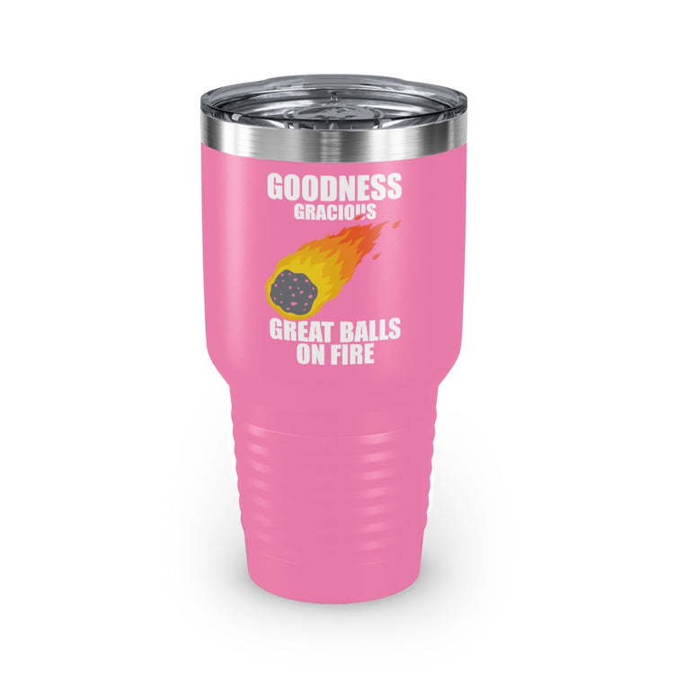 30oz Tumbler Stainless Steel Colors Hilarious Meteors Illustration Stargazers Statements Puns Humorous Stargazing