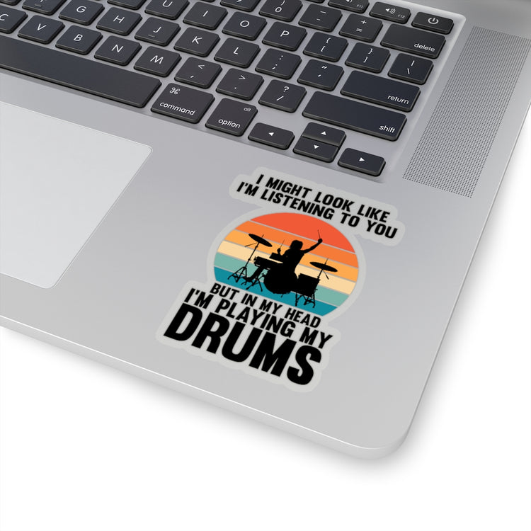 Sticker Decal Humorous Drums Electronic Musician Synthesizers Enthusiast Novelty Instrument Stickers For Laptop Car
