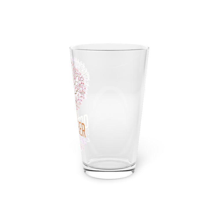 Beer Glass Pint 16oz Hilarious Domestic Violence And Breast Cancer Awareness Fan Humorous Carcinoma
