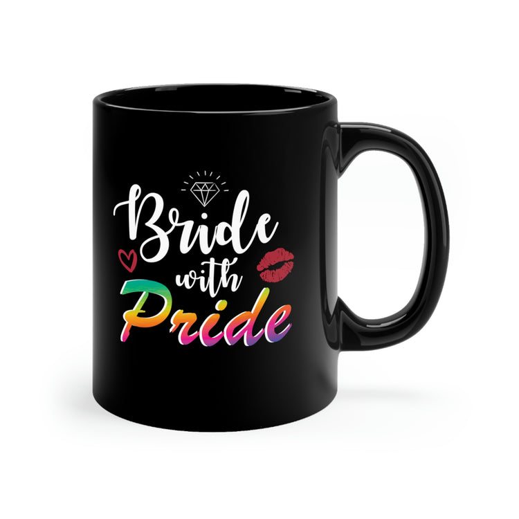 11oz Black Coffee Mug Ceramic Humorous LGBTQ Bridal Appreciation Graphic Puns Hilarious Supportive Bridesmaid