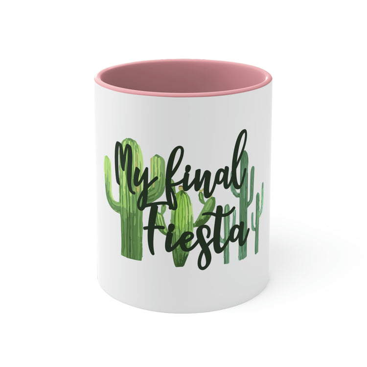 11oz Accent Coffee Mug Colors Funny Engagement Vacations Cactus Mexico Wedding Mexican Engagement Entourages