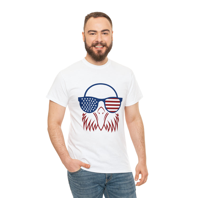 Shirt Funny Cute Patriotic Eagle American Flag 4th Of July Freedom National  Pride T-Shirt Gift Unisex Heavy Cotton Tee