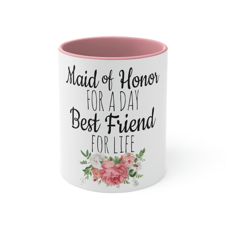 11oz Accent Coffee Mug Colors Humorous Bridal Besties Wedding Festivities Statements Motivational Bridesmaids