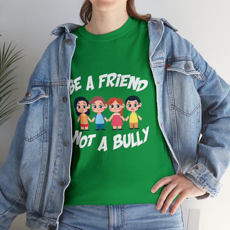 Shirt Funny No Bullying  Inspirational Cute Awareness Graphic Spread love Empathy Pals T-Shirt Unisex Heavy Cotton Tee