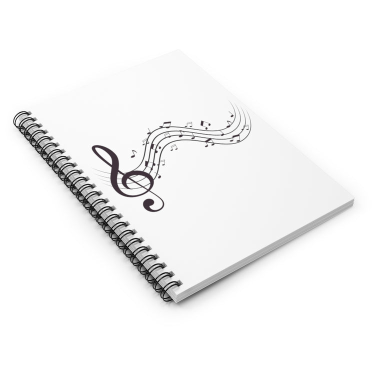Spiral Notebook  Novelty Melody Tunes Musician Lover Symbols Songwriters Fan Humorous