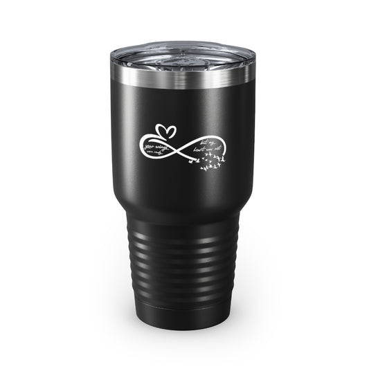 30oz Tumbler Stainless Steel  Colors Vintage Memorial Heart Love Sign Grieving Positivity Husband Retro Love