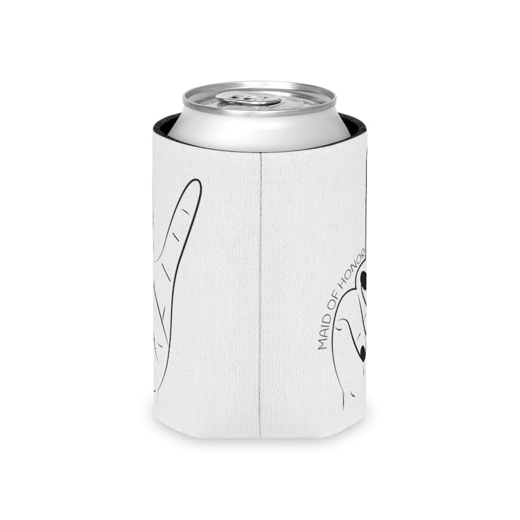 Beer Can Cooler Sleeve Humorous Bridal Entourages Appreciation Illustration Puns Hilarious Bridesmaids